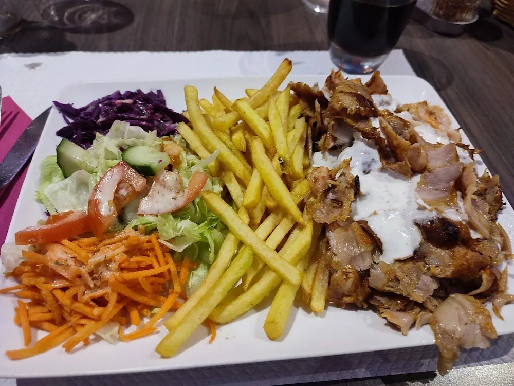 Döner Kebab Sur Assiette