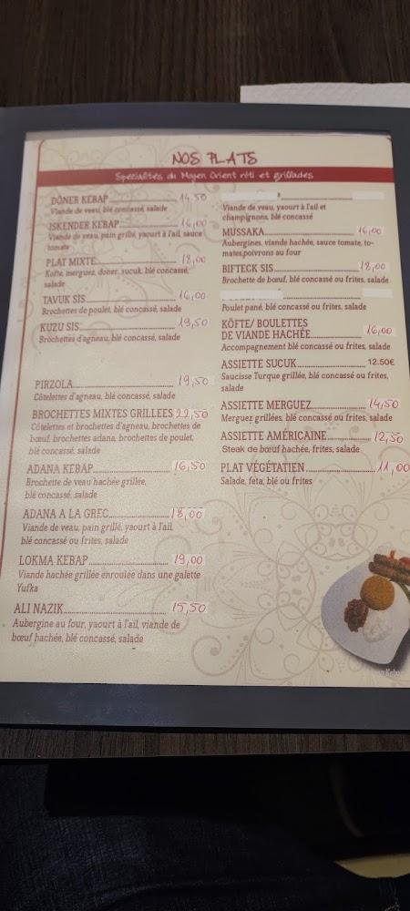 Aux Plaisirs d'Orient - Menu Image 4
